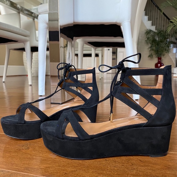 NEW Aquazurra Beverly Hills Flatform Sandals - Picture 3 of 10